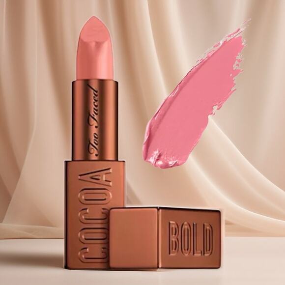 Too Faced Cocoa Bold Lipstick High Pigment Lip Creamy Matte Vegan Cruelty Free - Picture 1 of 7
